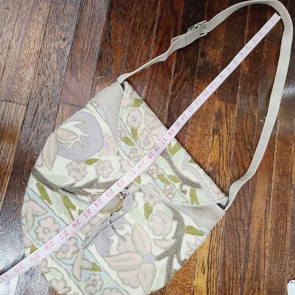 Vintage 80s 90s Marco Avane Pastel Hand Knit Fairycore Shoulder Bag - Picture 5 of 16